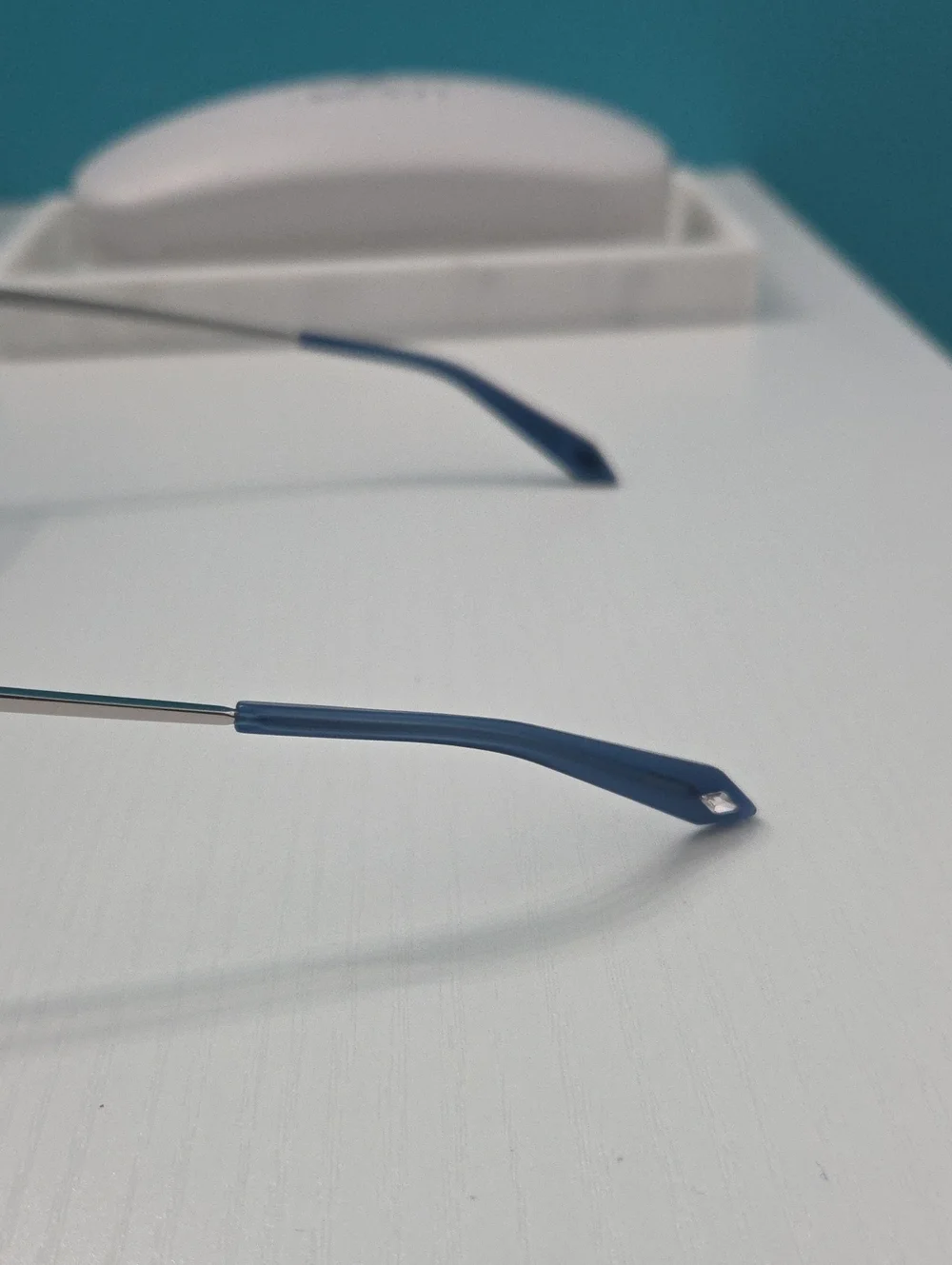 Swarovski Blue Crystal-Trim Cat Eye Sunglasses